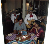 K & R serenaded at Casa M.