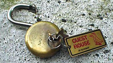 Padlock and key.