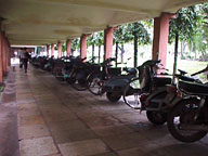 Rainwalk with bikes.