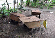 Covered wheelbarrows