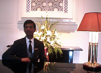Cedric at desk, Oberoi.